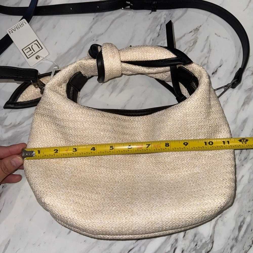 NWT Urban Expressions Beige and Black Crossbody Bag - Picture 14 of 15